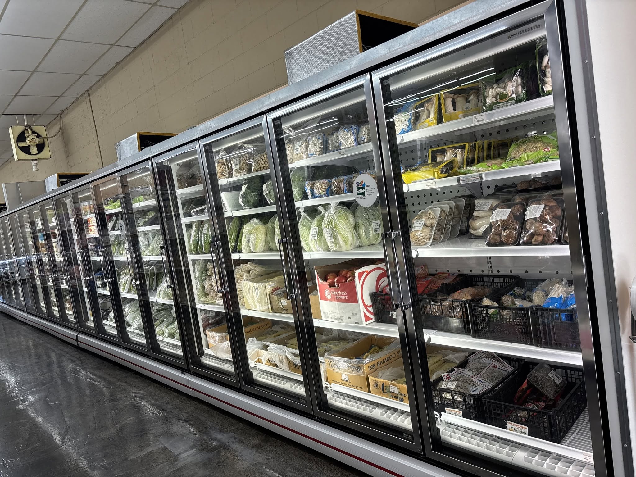 Frozen foods inside S International Market