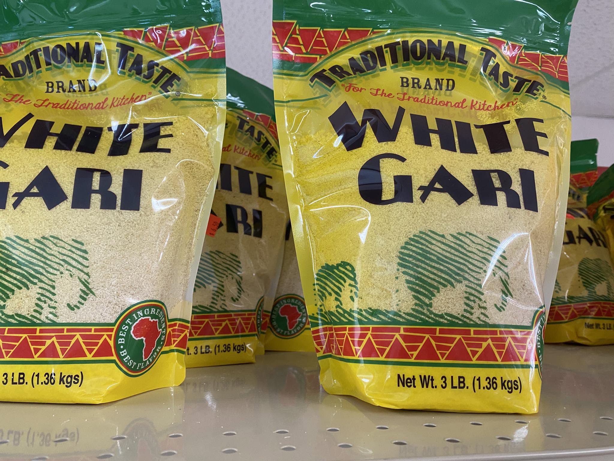 rice, gari & flours photographed at S International Market