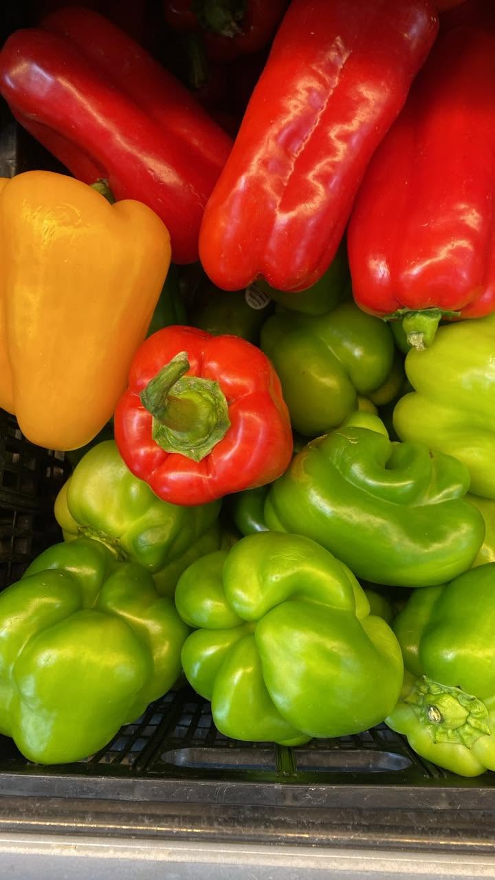fresh produce photographed at S International Market