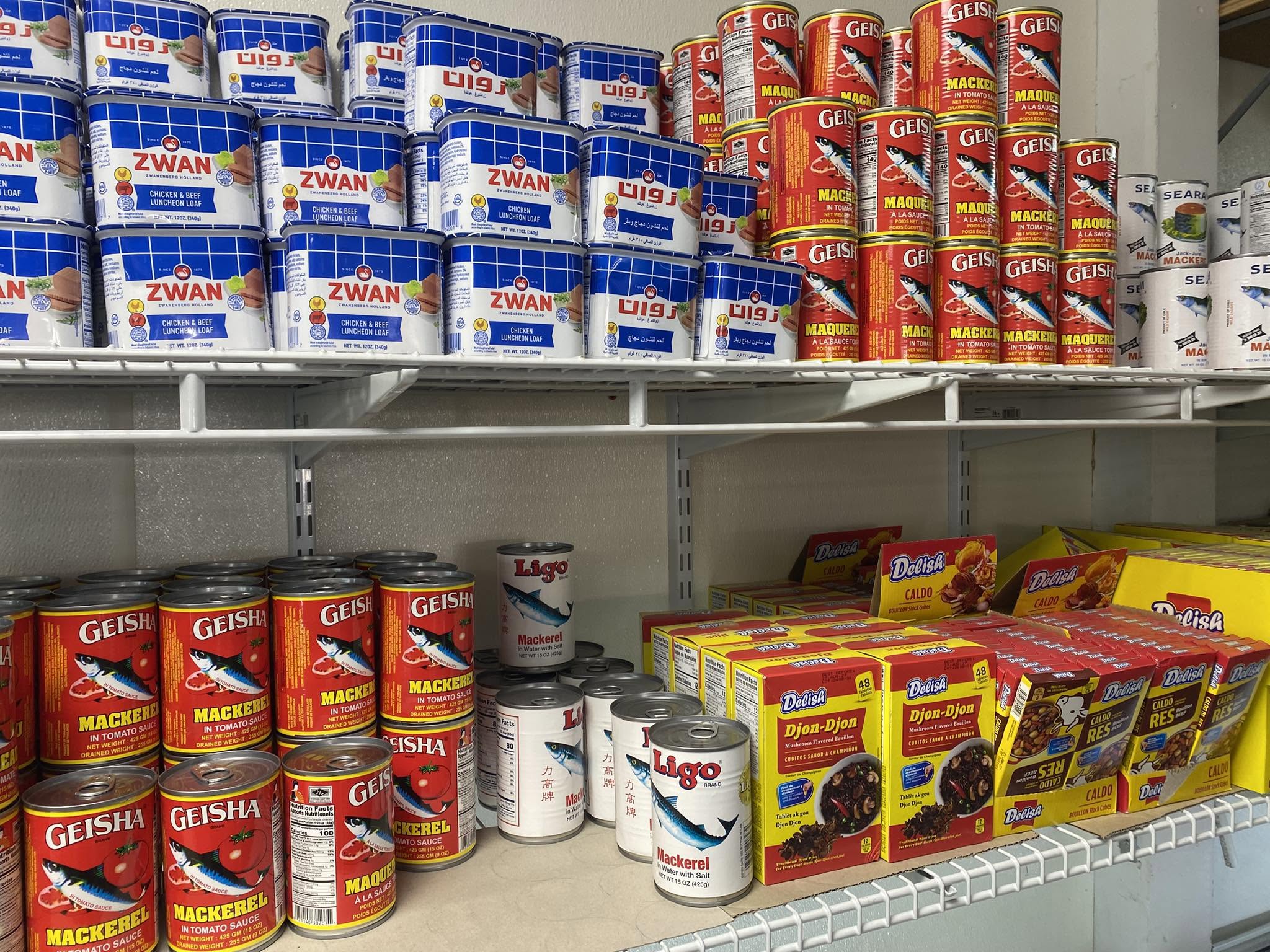 Flours, meals and canned goods at S International Market