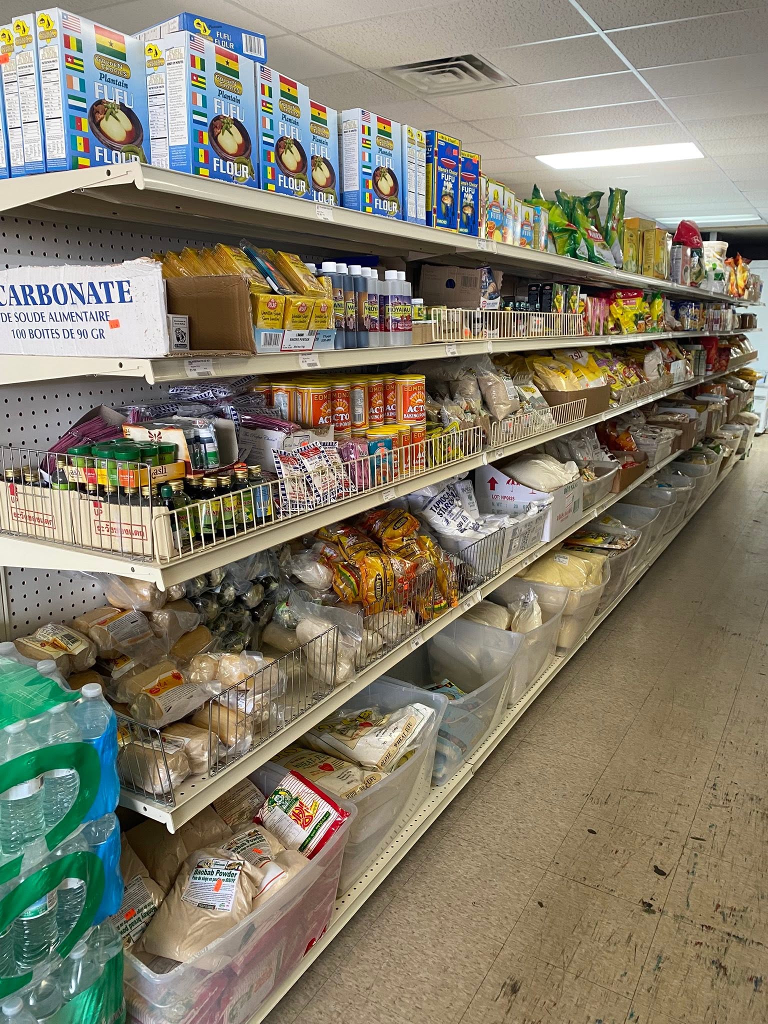 Rice, gari and everyday staples at S International Market