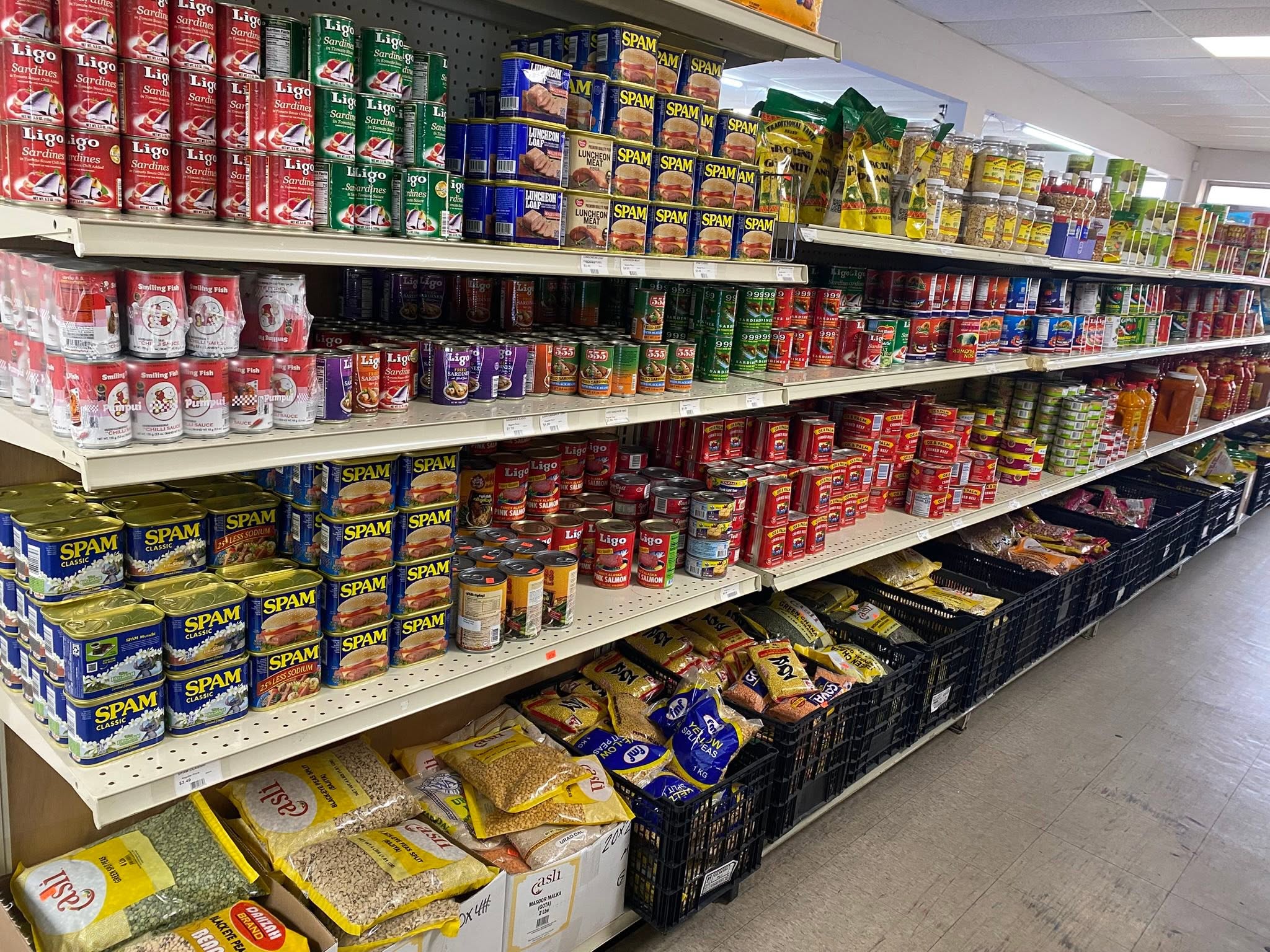 Rice, beans, sauces and Latin pantry staples
