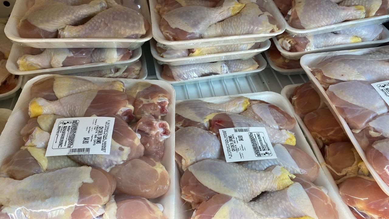 poultry photographed at S International Market