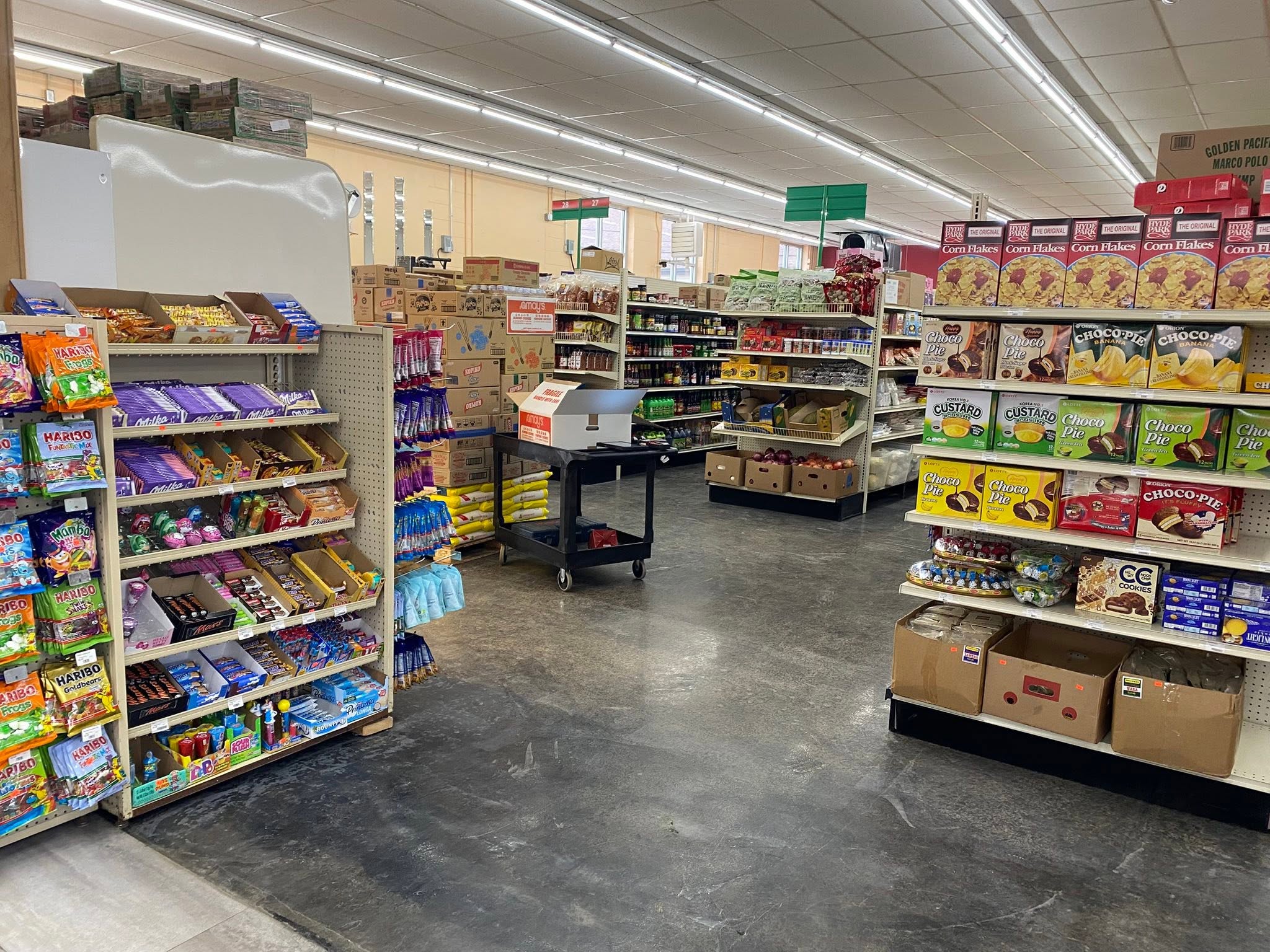Inside S International Market in Cedar Rapids