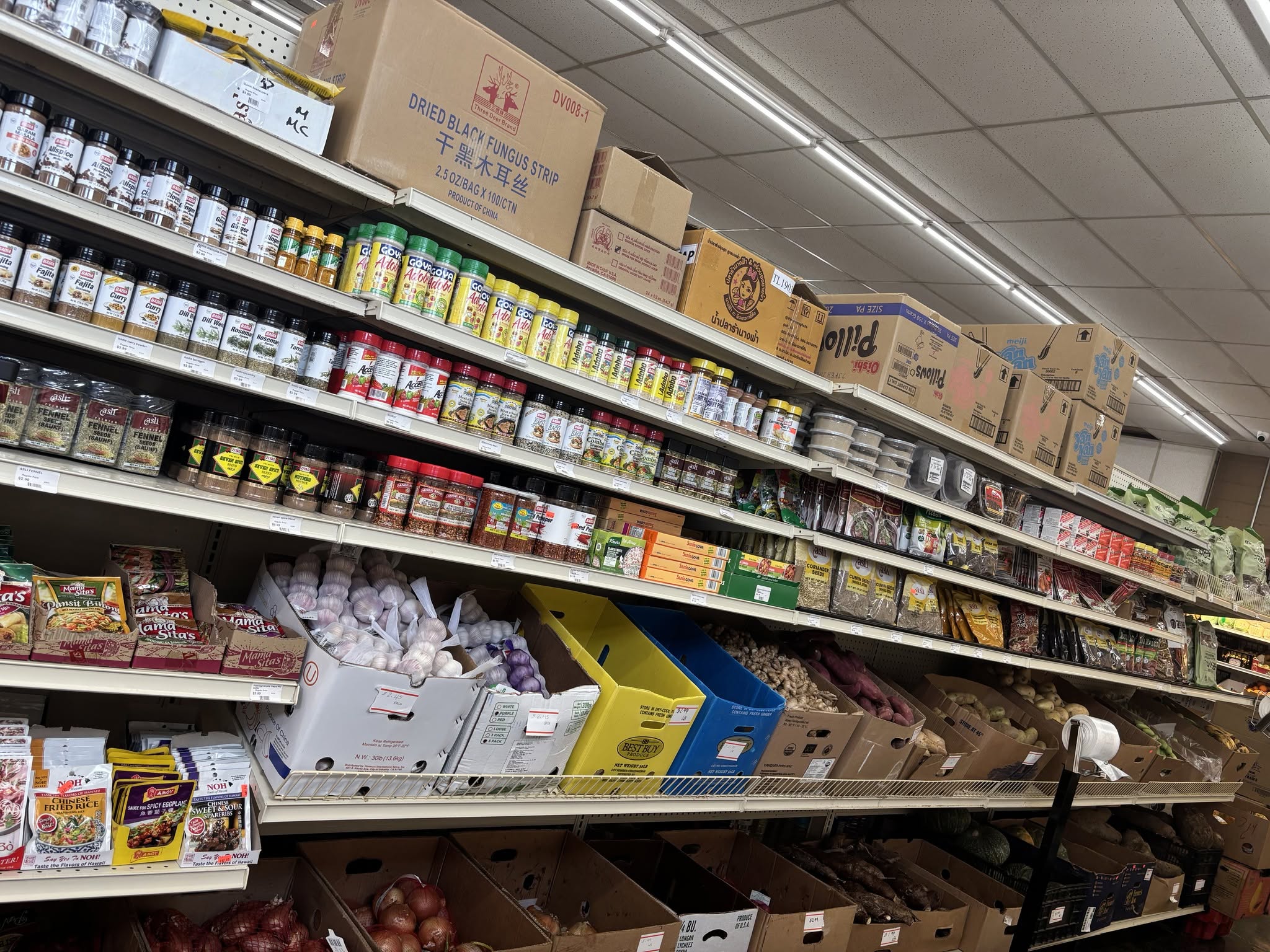 Store interior at S International Market